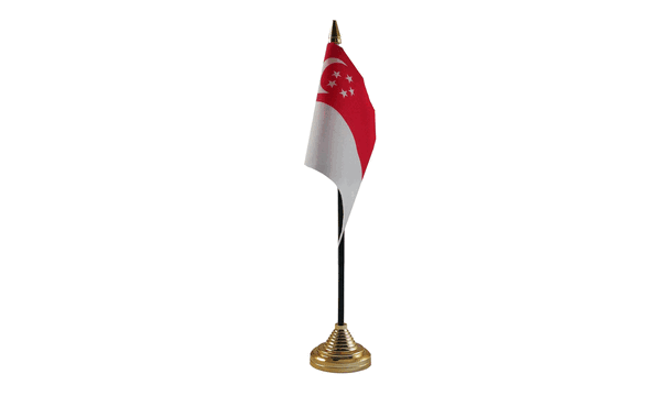 Singapore Table Flags